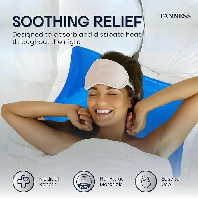 Instant Cooling Pillow Mat — Night Sweats Relief