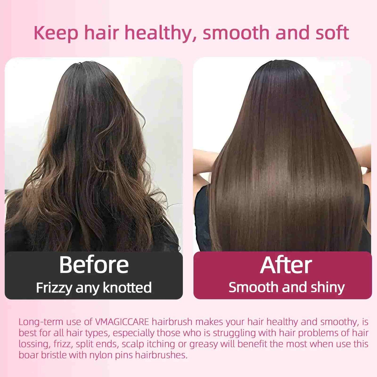 Glide-Through Detangling Brush: Goodbye Painful Knots!
