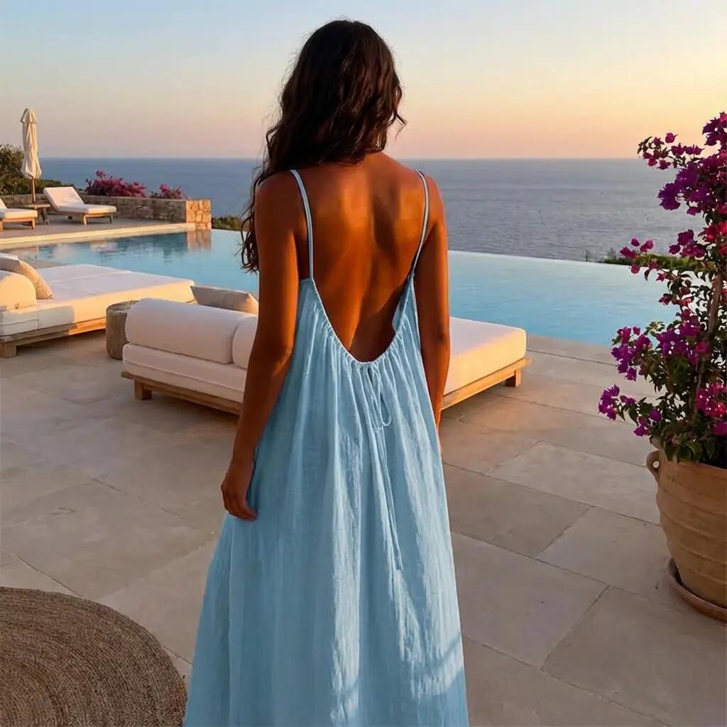 Sculpting Low-Back Cami Sundress