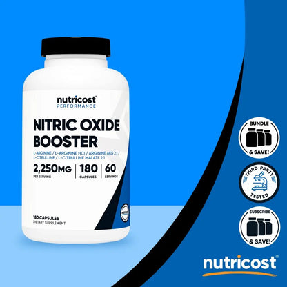 Nitric Oxide Booster Capsules - Ultimate Pump & Energy