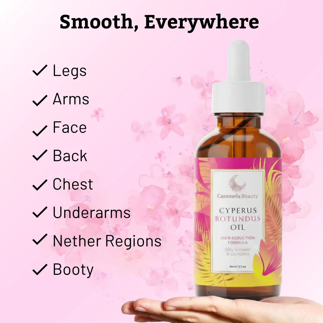 Stop Unwanted Hair Growth Naturally with Pure Cyperus Rotundus Oil