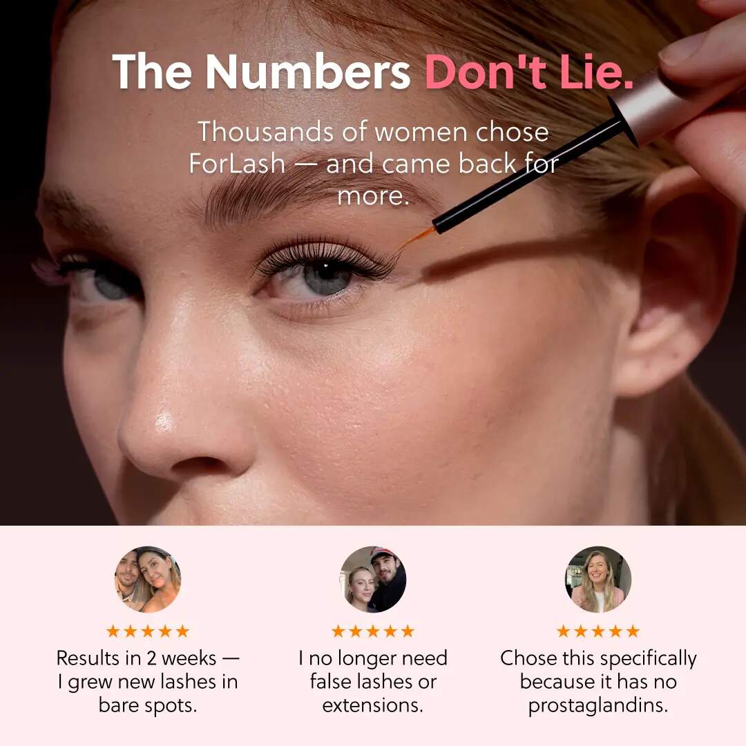 Natural Peptide Eyelash Growth Serum for Longer & Thicker Lashes