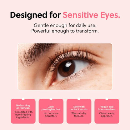 Natural Peptide Eyelash Growth Serum for Longer & Thicker Lashes