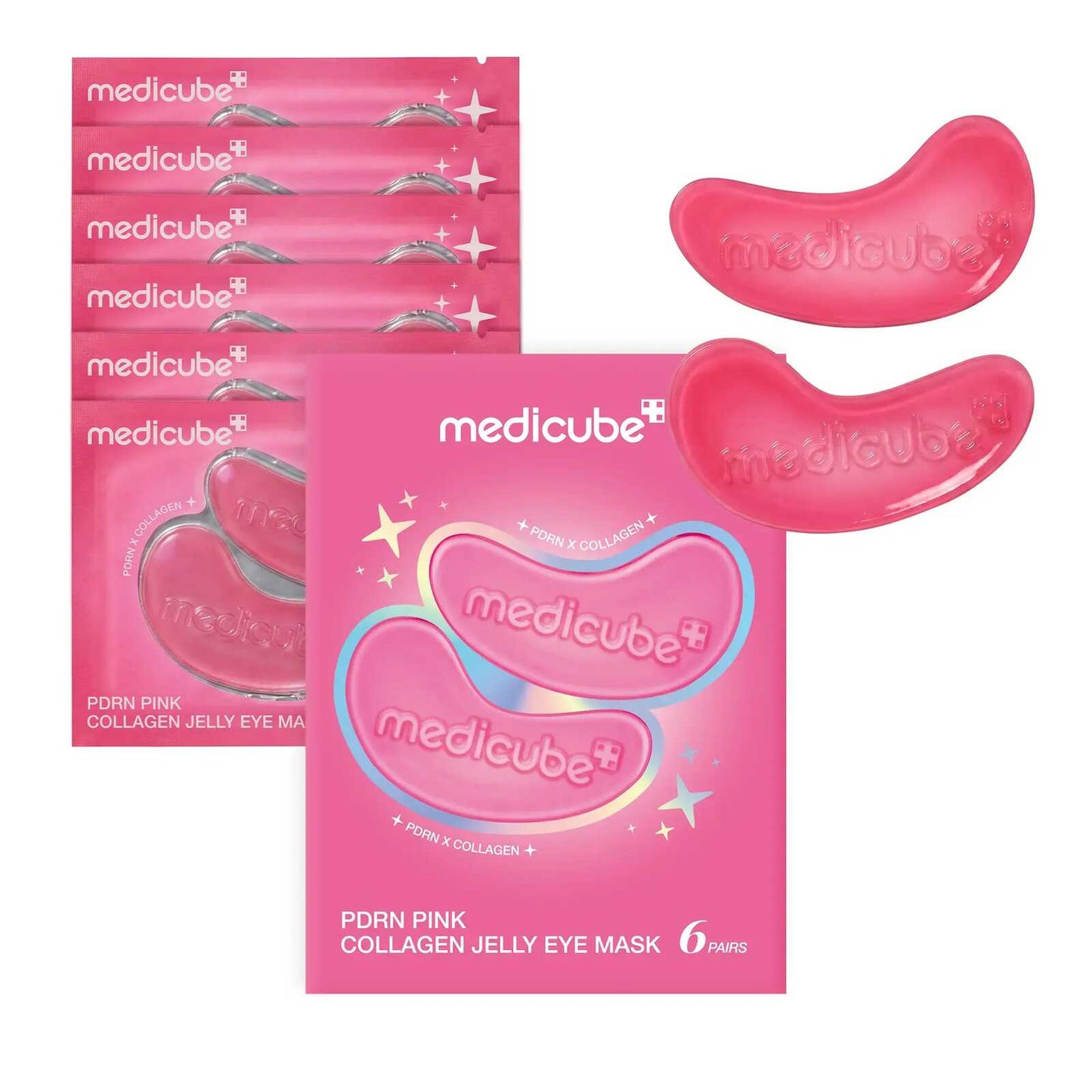PDRN Pink Collagen Jelly Eye Mask – Instant Depuff & Wrinkle Repair