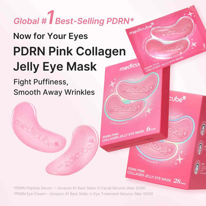 PDRN Pink Collagen Jelly Eye Mask – Instant Depuff & Wrinkle Repair