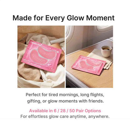 PDRN Pink Collagen Jelly Eye Mask – Instant Depuff & Wrinkle Repair