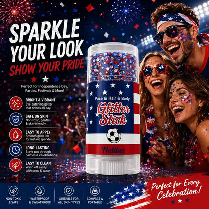 Vibrant 4th of July Face & Body Glitter Stick