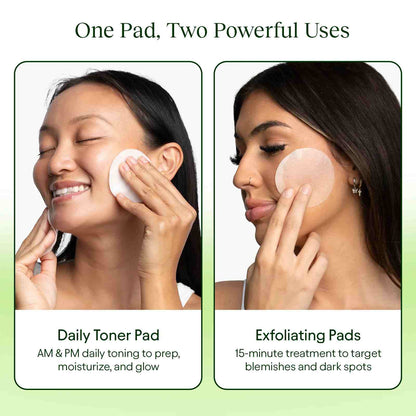 Skin Toning Polish Pads with Hydrating Niacinamide