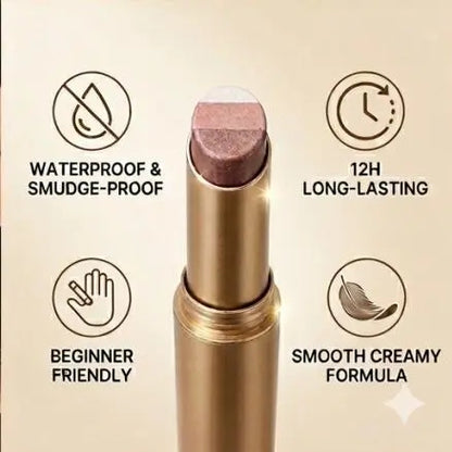 Smudge-Proof Shimmer Eyeshadow Stick