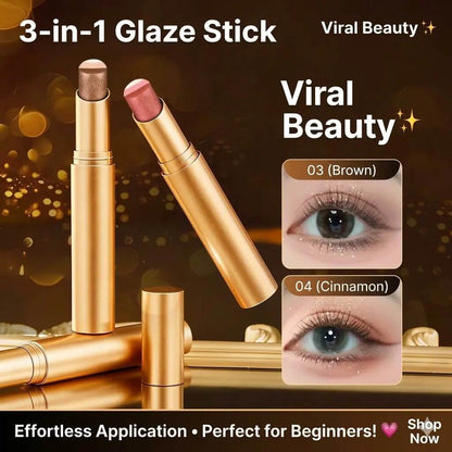 Smudge-Proof Shimmer Eyeshadow Stick