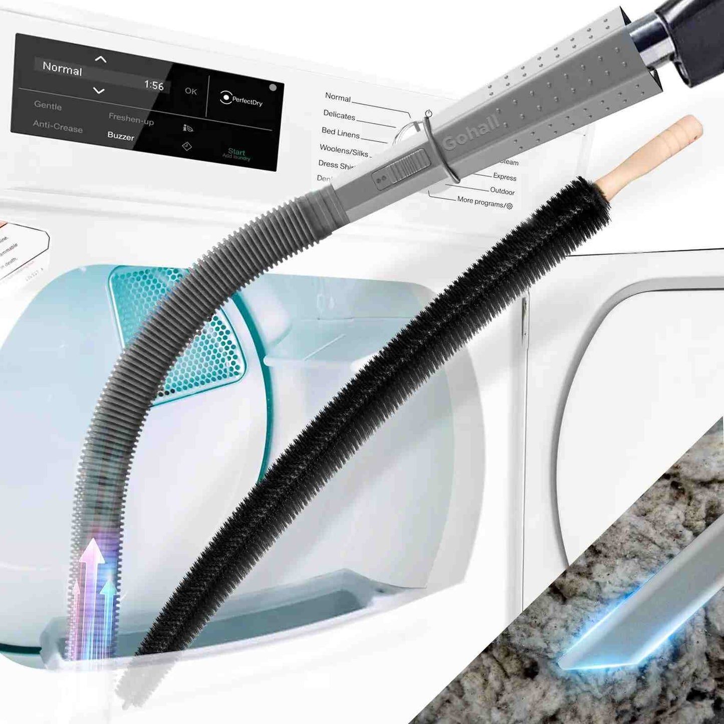 Universal Dryer Vent Cleaner Hose & Vacuum Attachment