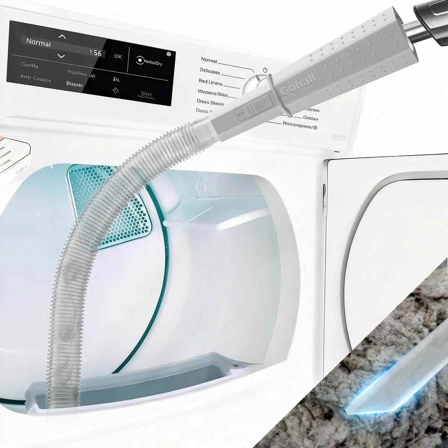 Universal Dryer Vent Cleaner Hose & Vacuum Attachment
