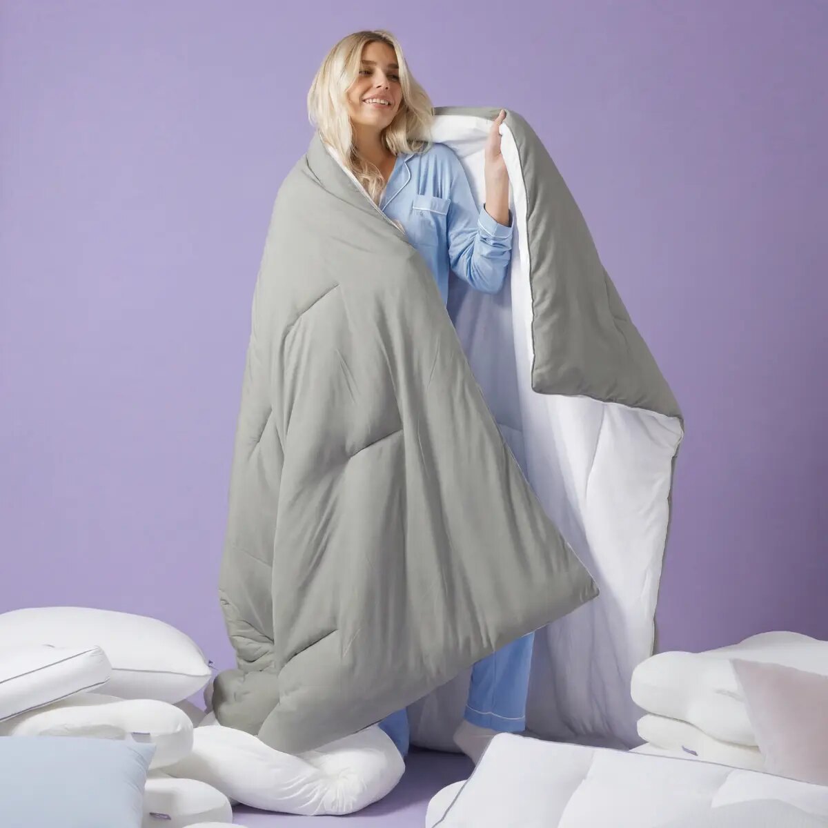 Ultra-Soft Temperature-Balancing Marshmallow Comforter