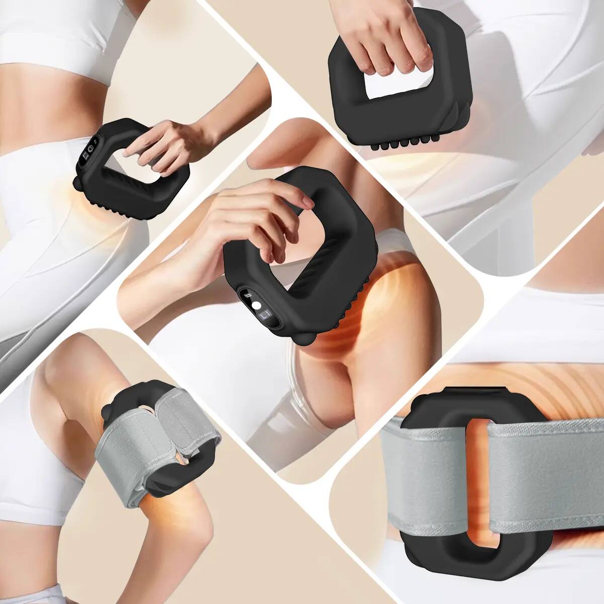 Hands-Free Deep Tissue Massager with Heat