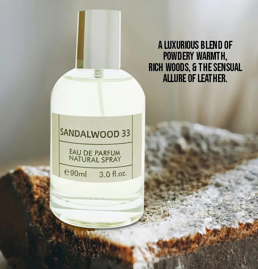 Sandal Wood 33 Eau de Parfum: Premium Unisex Spray Perfume