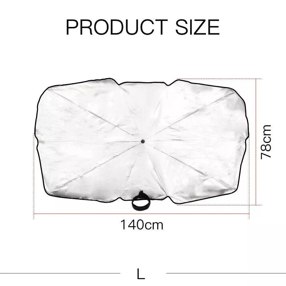 Instant Heat Shield: The Ultimate Foldable Car Windshield Umbrella