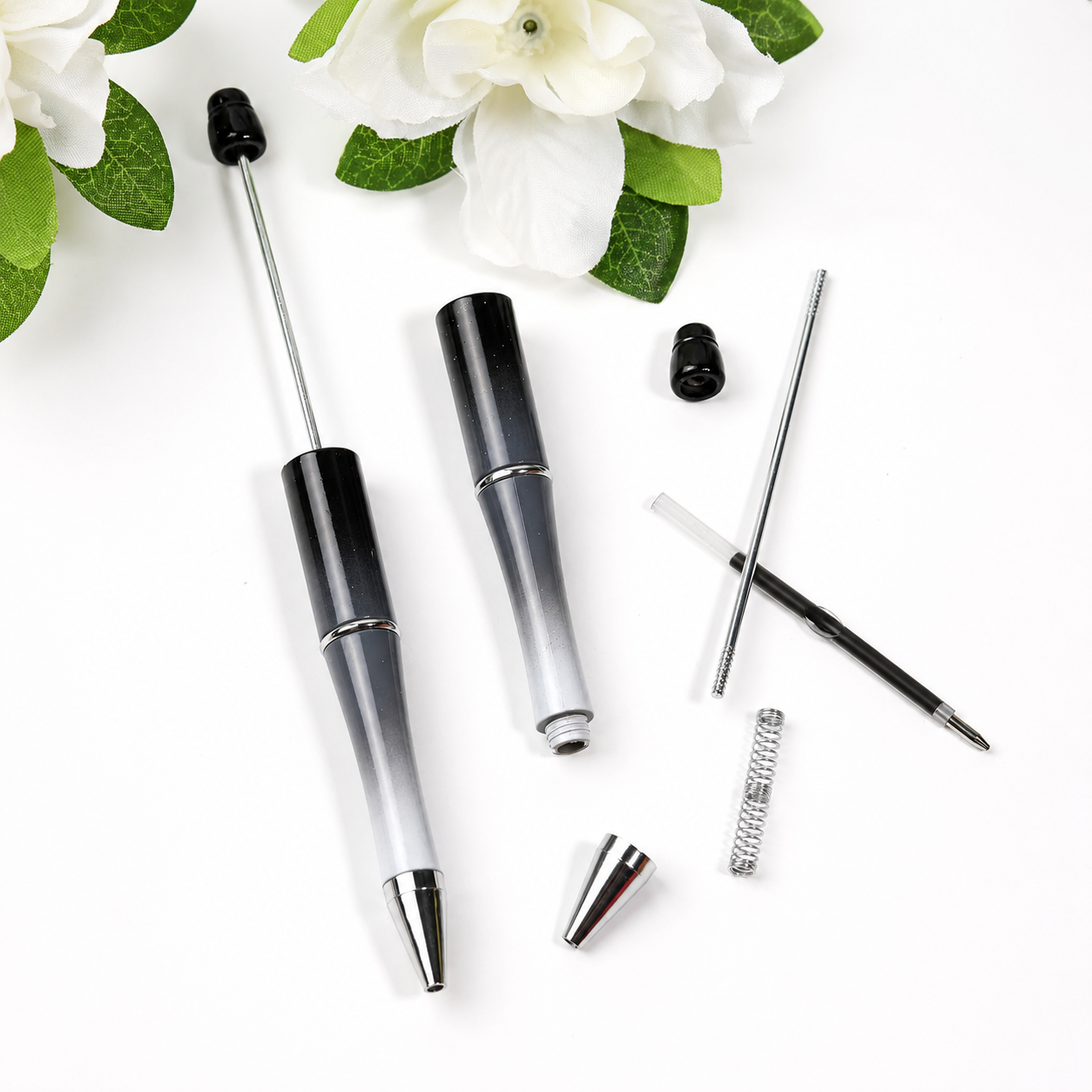 DIY Beadable Pens Bulk Set - Custom Creative Metal Ballpoint Pens