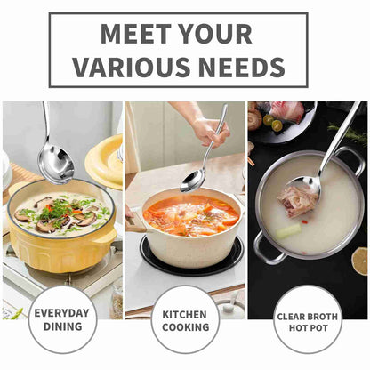 Premium Stainless Steel Soup Spoon Set