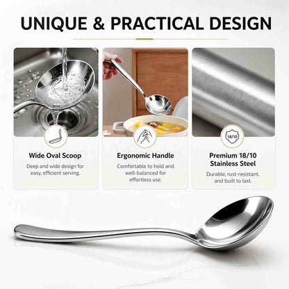 Premium Stainless Steel Soup Spoon Set