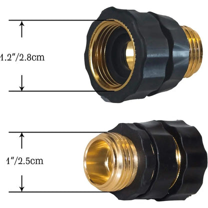 Effortless Snap-On Solid Brass Garden Hose Quick Connectors