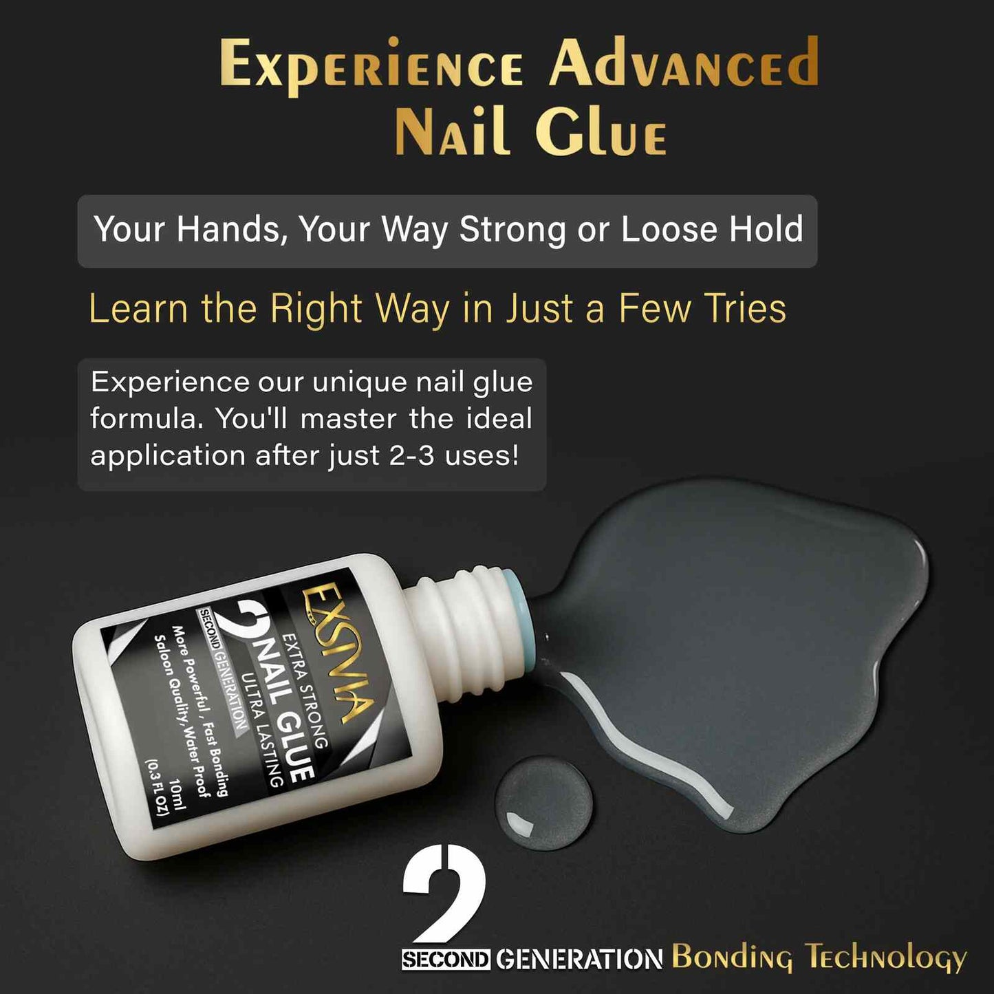 2nd Gen Extra Strength Salon-Quality Nail Glue