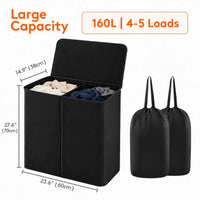 2 Section Black 160L