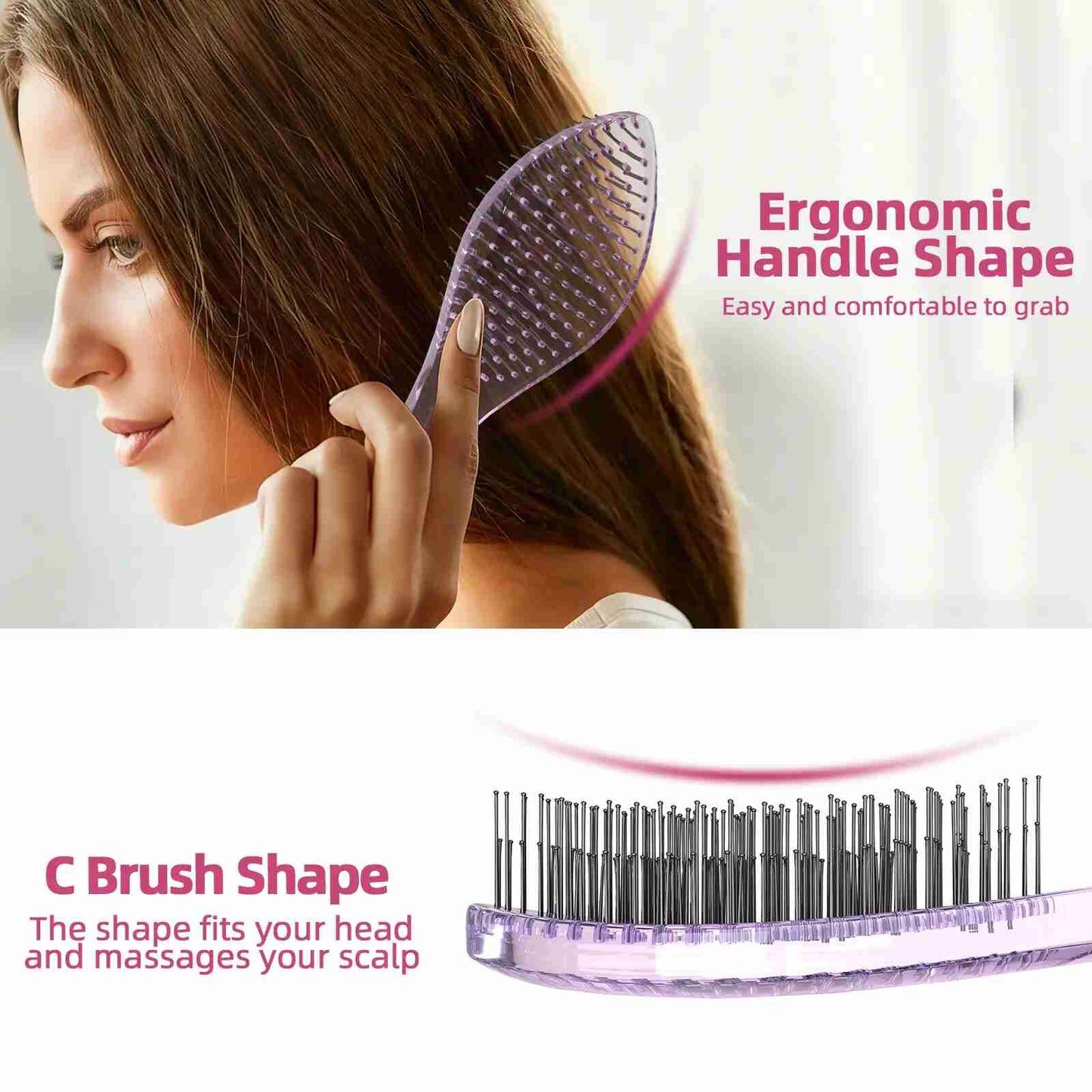 Glide-Through Detangling Brush: Goodbye Painful Knots!