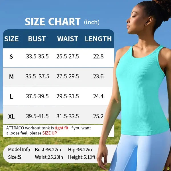 Moisture-Wicking Racerback Workout Tank Tops for Women