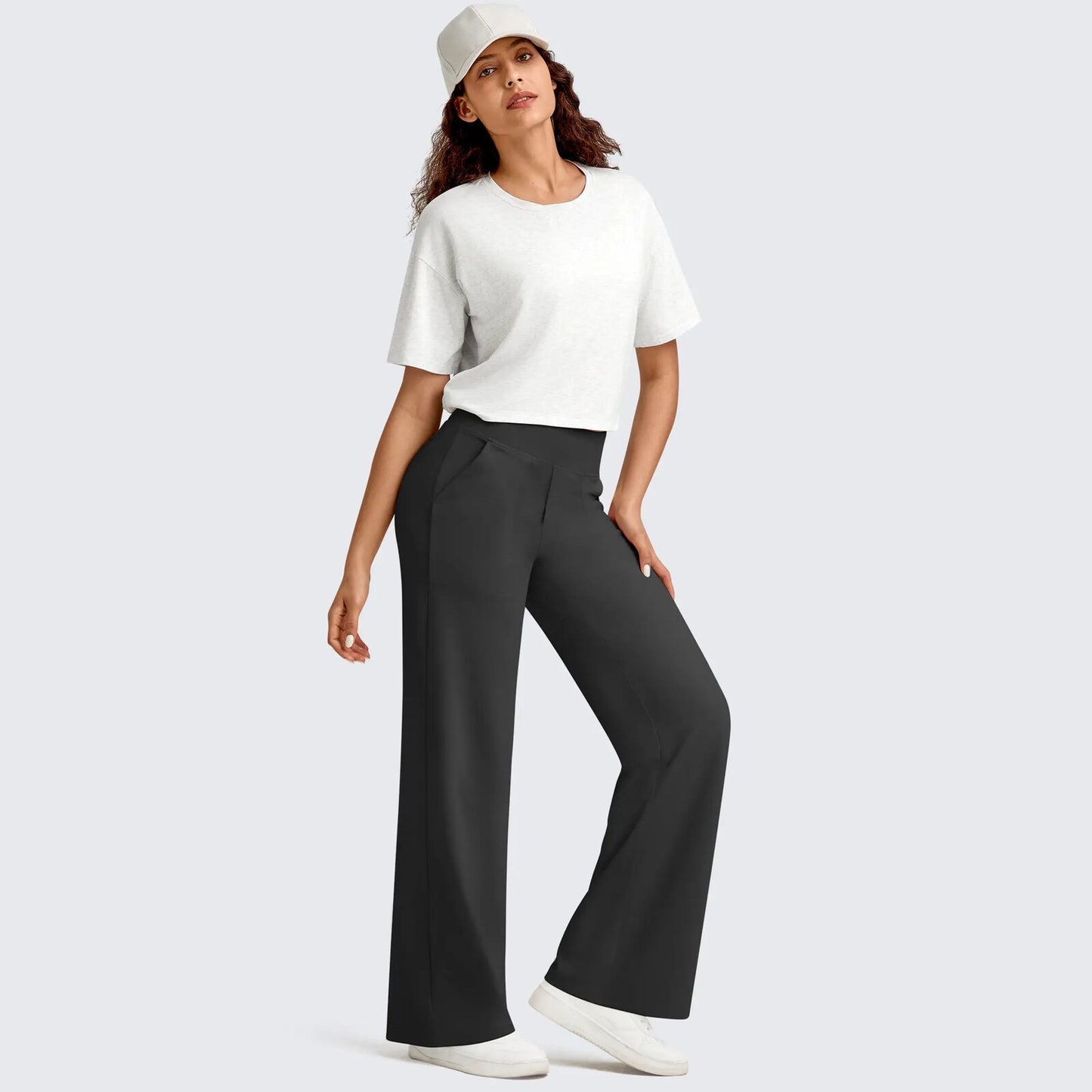 Ultimate Softness: Women's High-Waist Wide-Leg Yoga Casual Pants