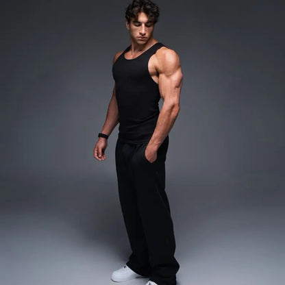 Shape-Retaining Ribbed Tank Top — Engineered for the Perfect Fit