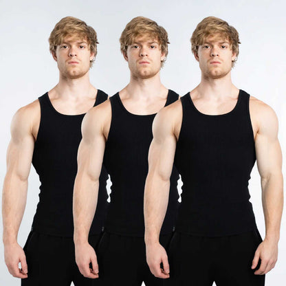 Shape-Retaining Ribbed Tank Top — Engineered for the Perfect Fit