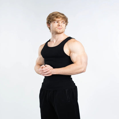 Shape-Retaining Ribbed Tank Top — Engineered for the Perfect Fit