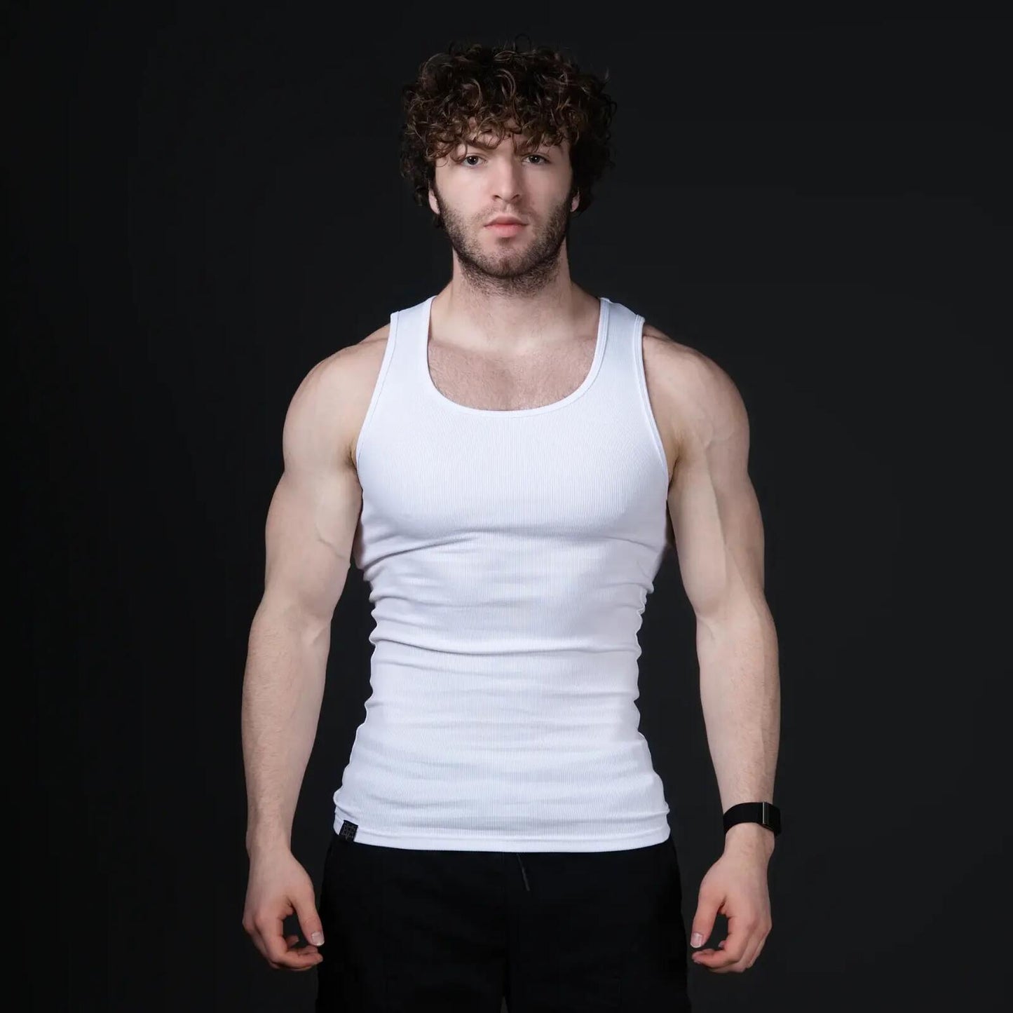 Shape-Retaining Ribbed Tank Top — Engineered for the Perfect Fit