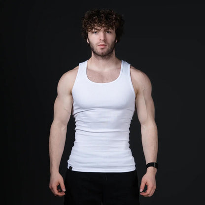 Shape-Retaining Ribbed Tank Top — Engineered for the Perfect Fit