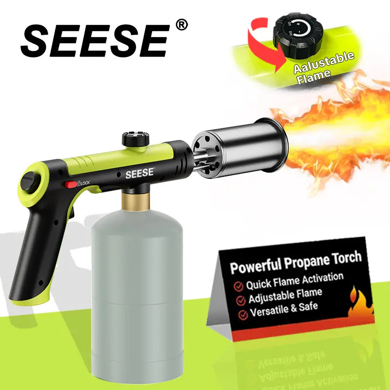 Powerful Propane Torch with One-Touch Max Fire Button