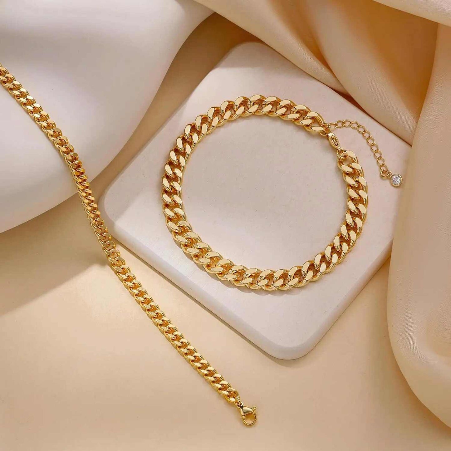 Waterproof Golden Adjustable Chain Anklet