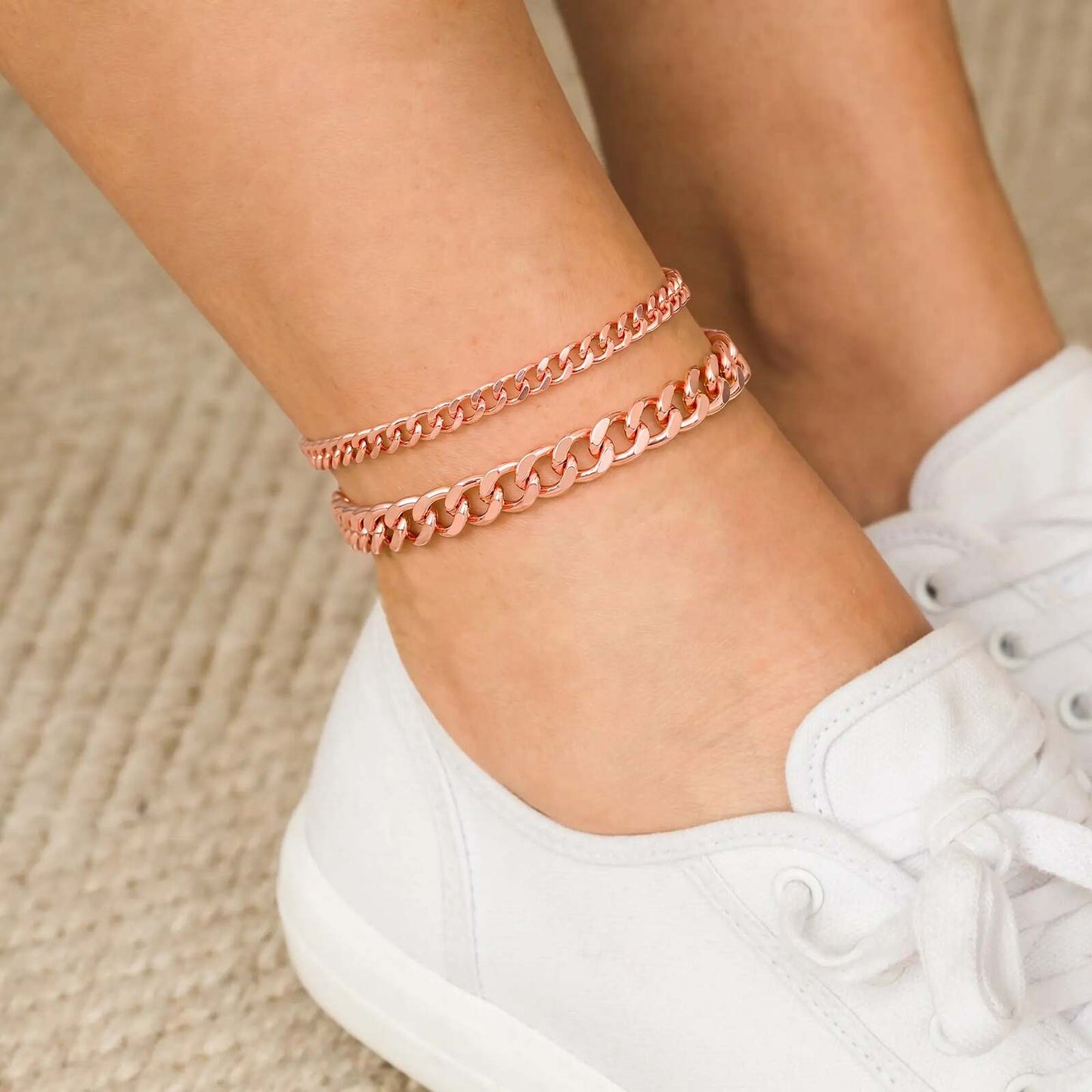 Waterproof Golden Adjustable Chain Anklet