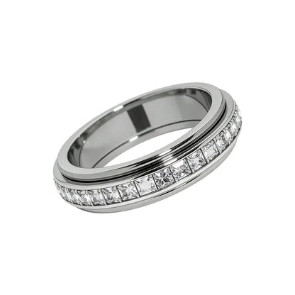 Tranquility Spin — Titanium Zirconia Anxiety Ring