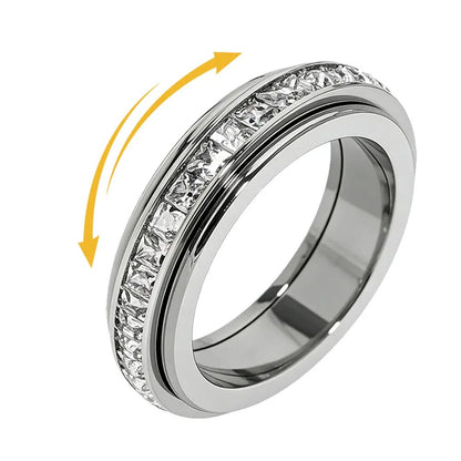 Tranquility Spin — Titanium Zirconia Anxiety Ring
