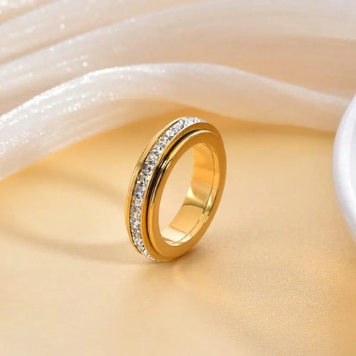 Tranquility Spin — Titanium Zirconia Anxiety Ring