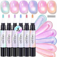 6 Colors Cat Eye One-Step Gel Pens -05