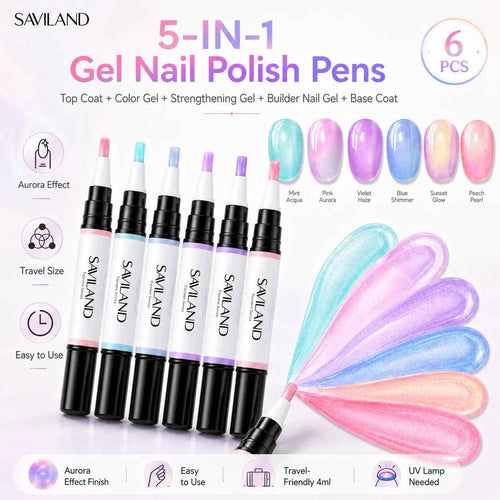 1-Minute Magic: 5-in-1 Express One-Step Gel Nail Polish Pen