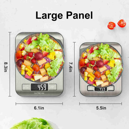 High-Precision Digital Kitchen Scale — Stainless Steel Food & Weight Grams Scale