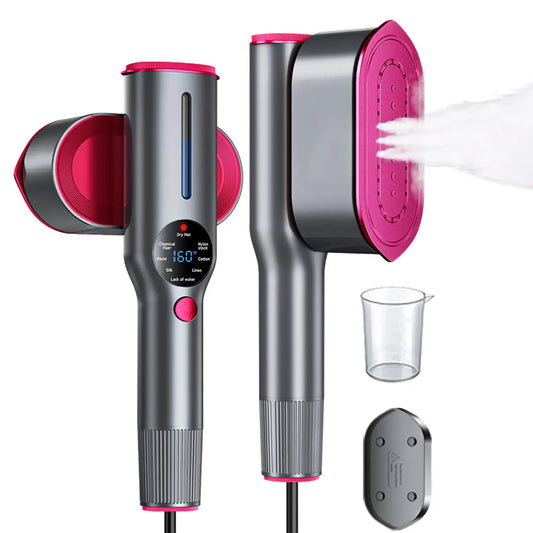 Smart 7-Mode Garment Steamer: 5s Fast Heat & Swivel Iron