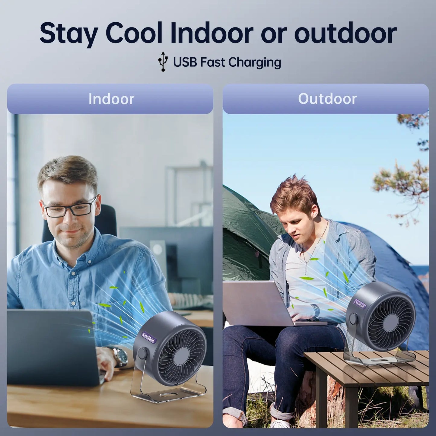 Desktop Fan Turbo Table Fan Travel Vacation Essentials