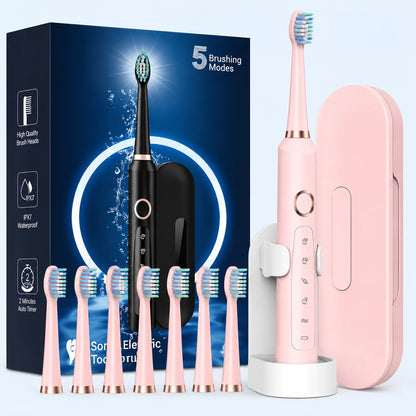 Achieve a Brighter, Whiter Smile with Our Sonic Electric Toothbrush