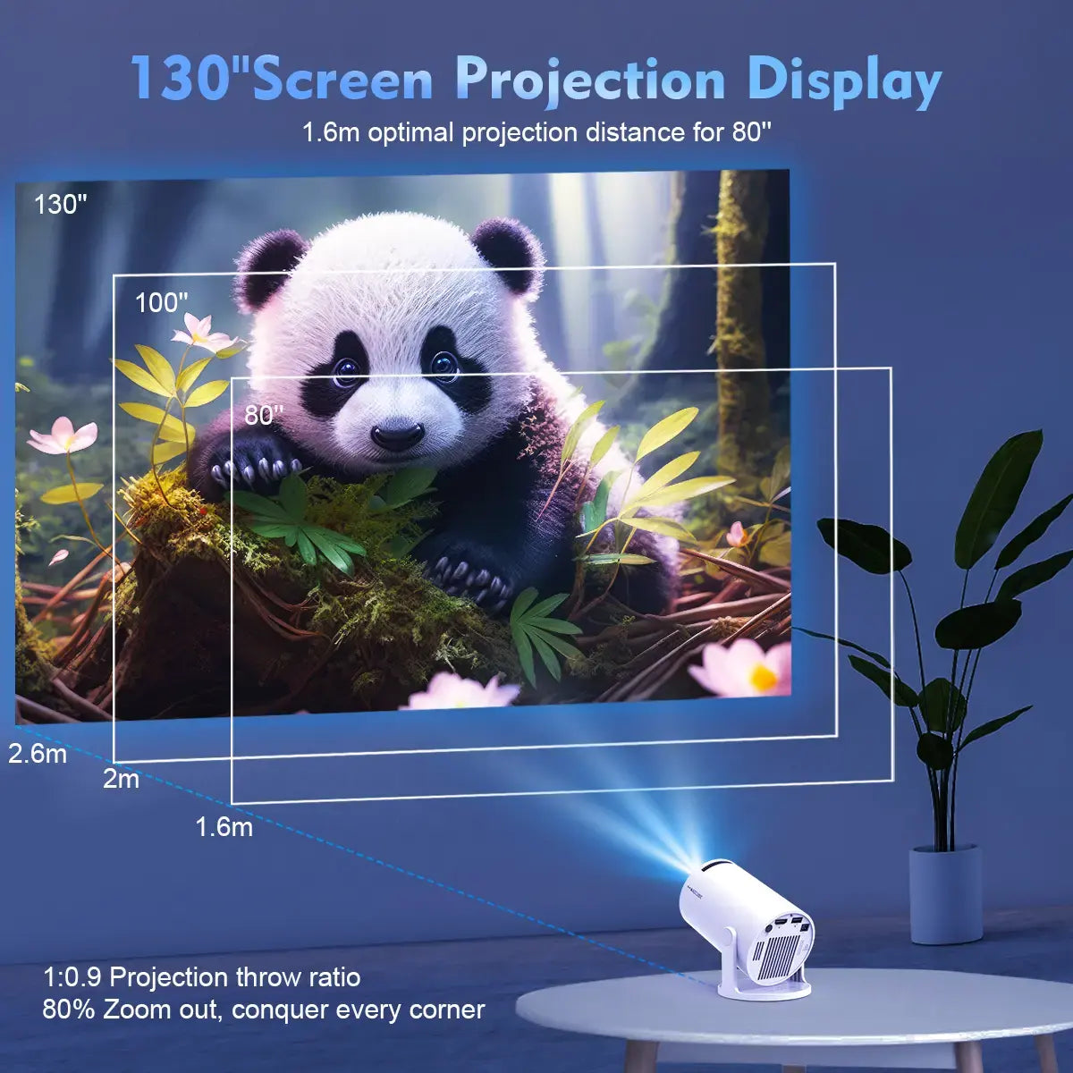 Smart Portable 4K Projector