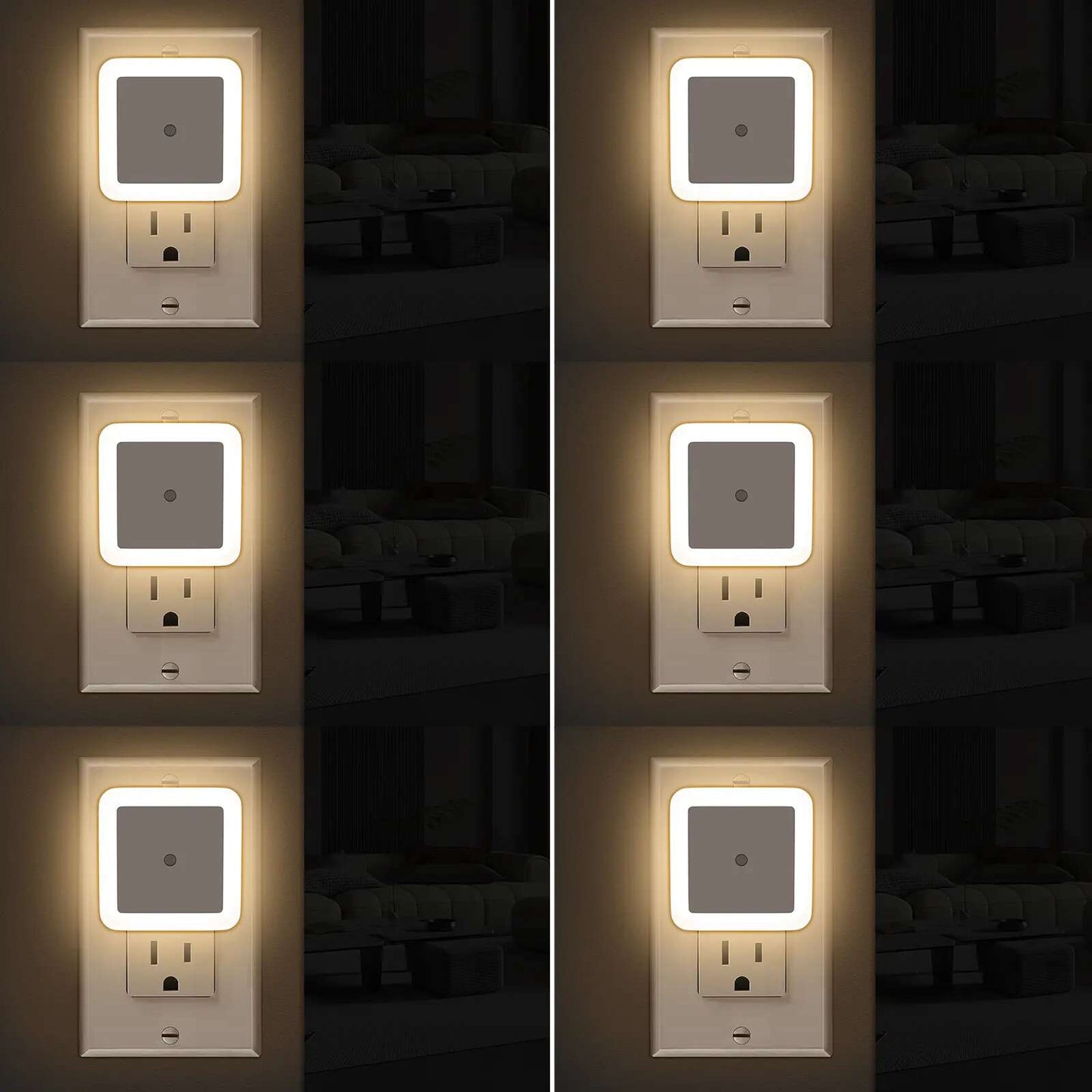 Smart Dusk-to-Dawn LED Night Light (6-Pack)