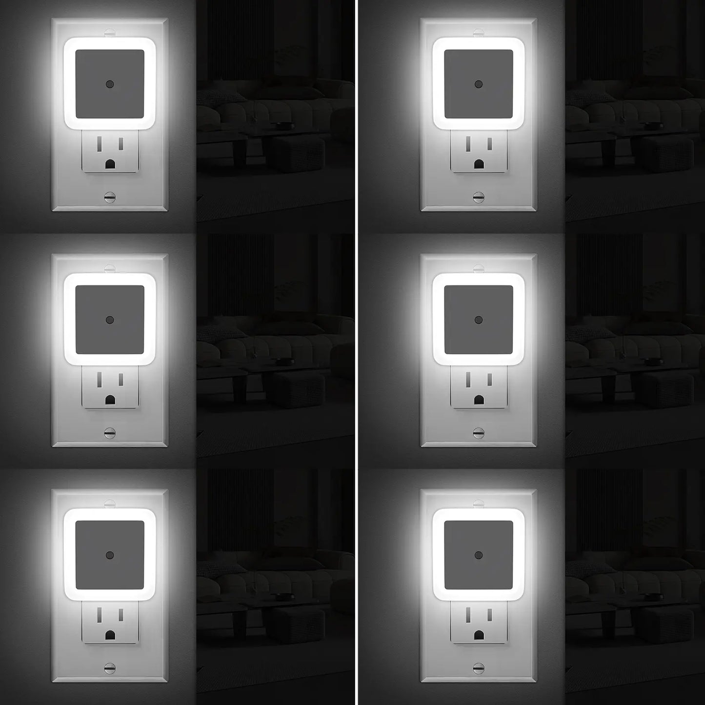 Smart Dusk-to-Dawn LED Night Light (6-Pack)