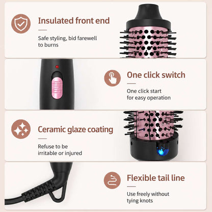 Anti-Collapse Negative Ion Fluffy Thermal Styling Brush